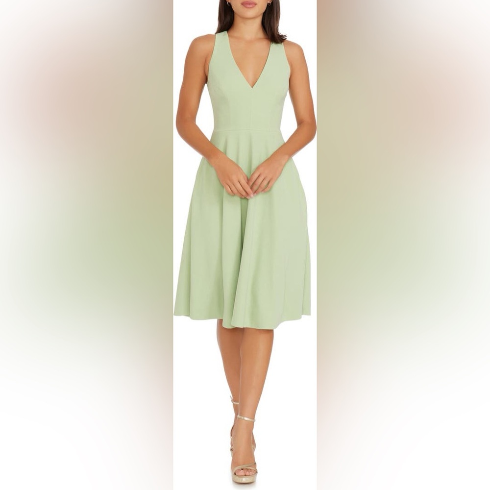 Dress the Population Mint Green Midi Dress BNWT